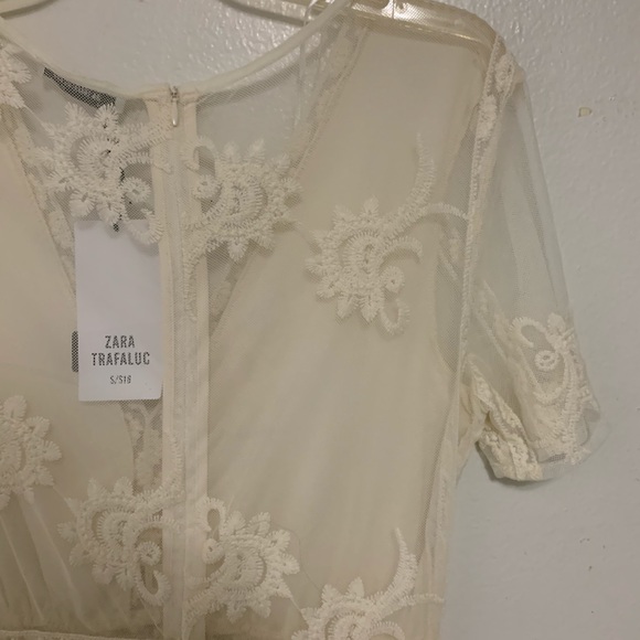 NWT ZARA Embroidered Romper - Picture 5 of 6